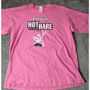 Vintage 90s Hot Hare Balloon Tour ORIGINAL Energizer Bunny Balloon Tee XL